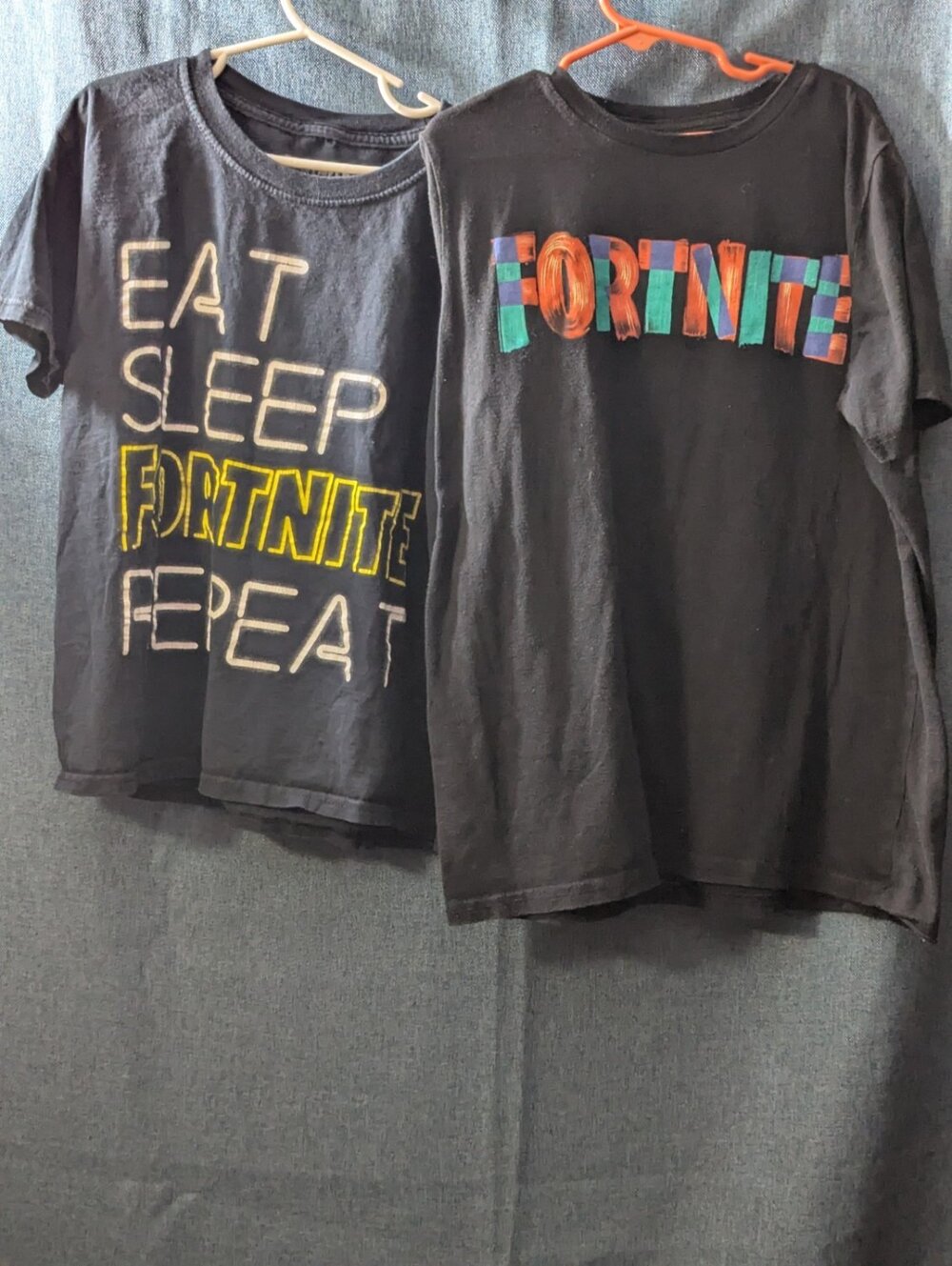 Set Of 2 Fortnite Boys T-Shirts Size L (10-12) Black Graphic Tees Gamer Shirts - Picture 15 of 16